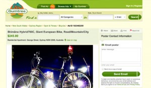 Fraud Scam Gumtyree Bike Bicycle