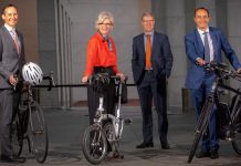 Bicycling Advocacy Milestone with the launch of the Parliamentary Friends of Cycling group. australia politician cycling